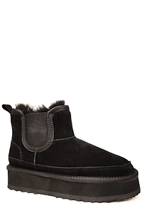 La Conte Platform Fur-Lined Ankle Boots