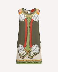 Ambrosia Printed Sleeveless Dress