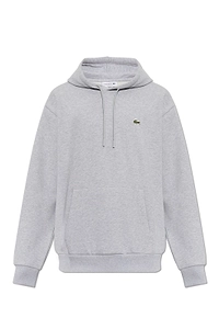 Lacoste Logo Embroidered Drawstring Hoodie