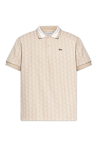 Lacoste Monogram Jacquard Classic Fit Polo Shirt