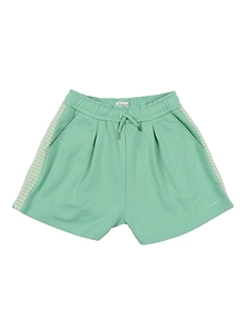 Lanvin Enfant Woven-Trim Drawstring Shorts