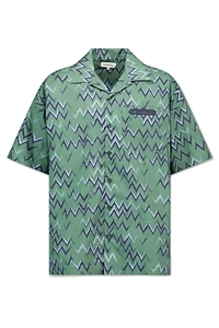 Lanvin Enfant Zigzag Patterned Short-Sleeved Shirt