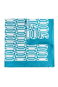 Lanvin Logo Geometric Square Scarf