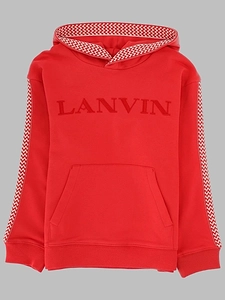 Lanvin Logo Trim Hoodie
