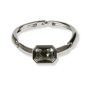 Lanvin Octagon Crystal Chain Necklace