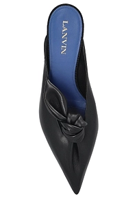 Lanvin Midnight Step Bow Detailed Heeled Mules