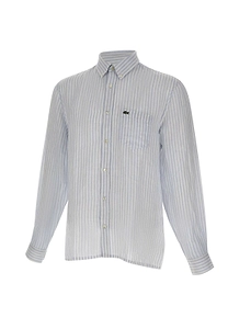 Lacoste Striped Button-Down Shirt