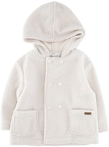 Lalalu Kids Hooded Double-Breasted Coat
