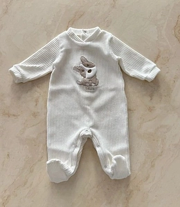 Lalalu Kids Textured Animal Onesie