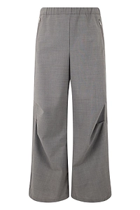 Laminar Curved Detail Wide-Leg Pants