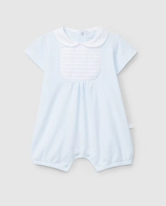 Pleated Collar Romper