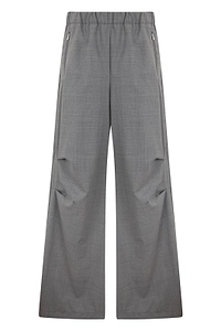 Laminar Wide-Leg Elastic Waist Pants