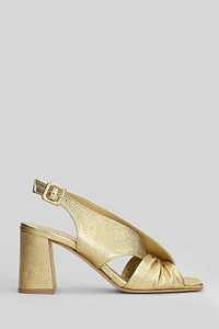 Twist-Detailed Slingback Sandals