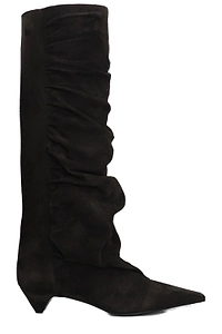 Lella Baldi Ruched Pointed Toe Boots