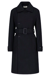 Lemaire Fitted Double-Breasted Wrap Coat
