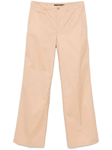 Flat Front Straight-Leg Pants