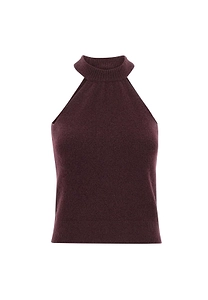 Ribbed Sleeveless Knit Top