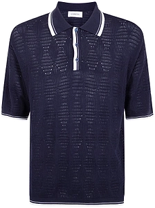 Laneus Short Sleeved Knitted Polo Shirt
