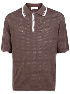 Laneus Short Sleeved Knitted Polo Shirt