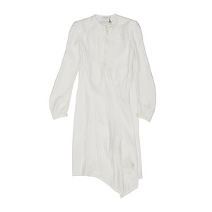 Lemaire Long-Sleeved Creased Bias Dress