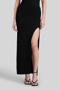 Laneus Side Slit Maxi Skirt