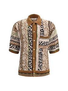 Laneus Short-Sleeved Knitted Shirt