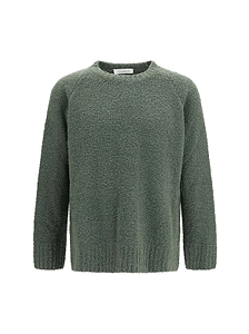 Laneus Textured Boxy Crewneck Sweater