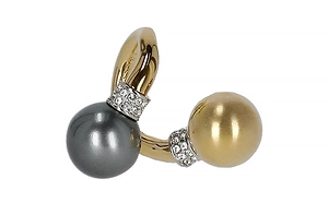 Lanvin Bijoux Crystal Sphere Ring