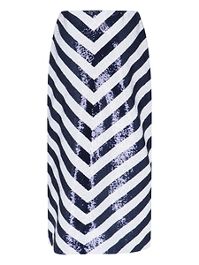 Sequined Chevron Skirt