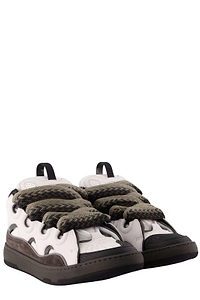 Lanvin Curb Bicolor Low-Top Sneakers