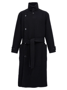Lemaire Single-Breasted Wrapped Coat