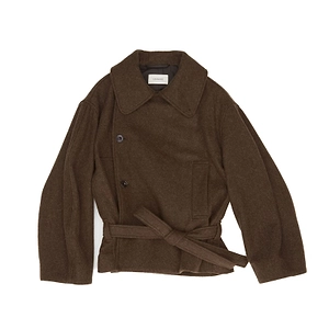 Lemaire High Neck Wrap Coat