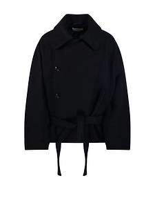 Lemaire High Neck Wrap Coat