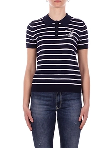 Lauren Ralph Lauren Short Sleeved Striped Polo Shirt