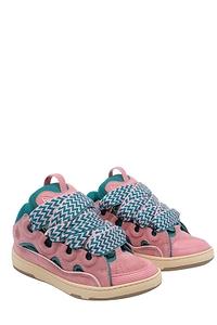 Lanvin Curb Lace-Up Sneakers