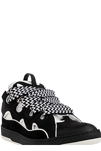 Curb Lace-Up Low-Top Sneakers