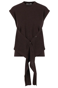 Lemaire Sleeveless Buttoned Knitted Top