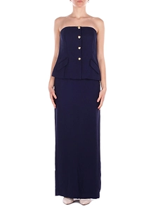 Lauren Ralph Lauren Strapless Button-Detail Suit
