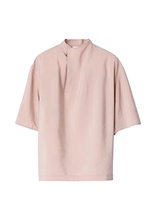 Stand-Collar Boxy Top