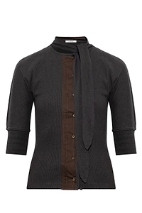 Lemaire Tie-Neck Panelled Top
