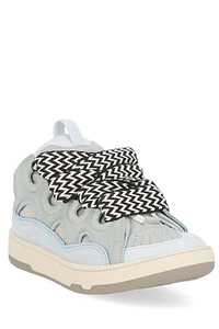 Lanvin Zigzag-Laces Round Toe Sneakers