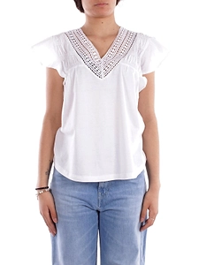 Lauren Ralph Lauren V-Neck Lace Trim Top