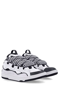 Lanvin Curb Oversized Lace Low-Top Sneakers