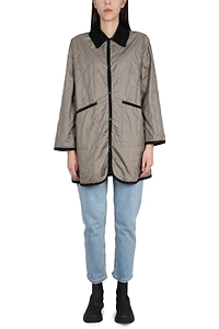 Lavenham Velvet-Trim Quilted Jacket