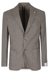 L.B.M. 1911 Houndstooth Single-Breasted Blazer