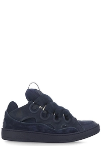 Lanvin Curb Round Toe Lace-Up Sneakers