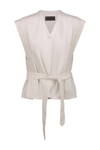 Lemaire V-Neck Belted Blouse