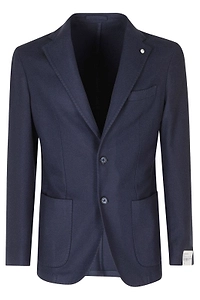 L.B.M. 1911 Single-Breasted Patch-Pocket Blazer