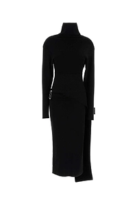 Lanvin Draped Midi Dress