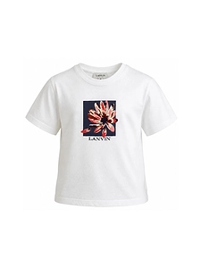 Lanvin Enfant Floral Printed Crewneck T-Shirt